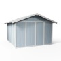 Grosfillex Gerätehaus Utility 11, graublau, 11 m², aus Kunststoff.