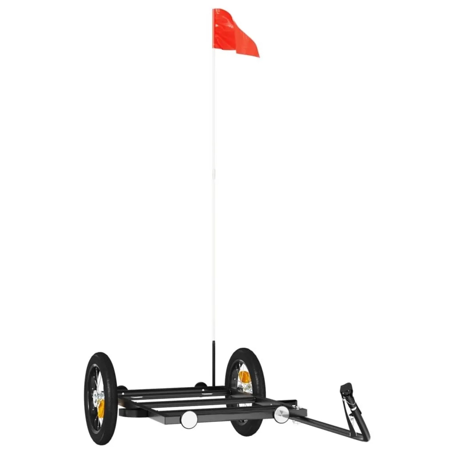 Thumbnail - vidaXL Fahrradanhänger Schwarz 122x53x28 cm Eisen 94204