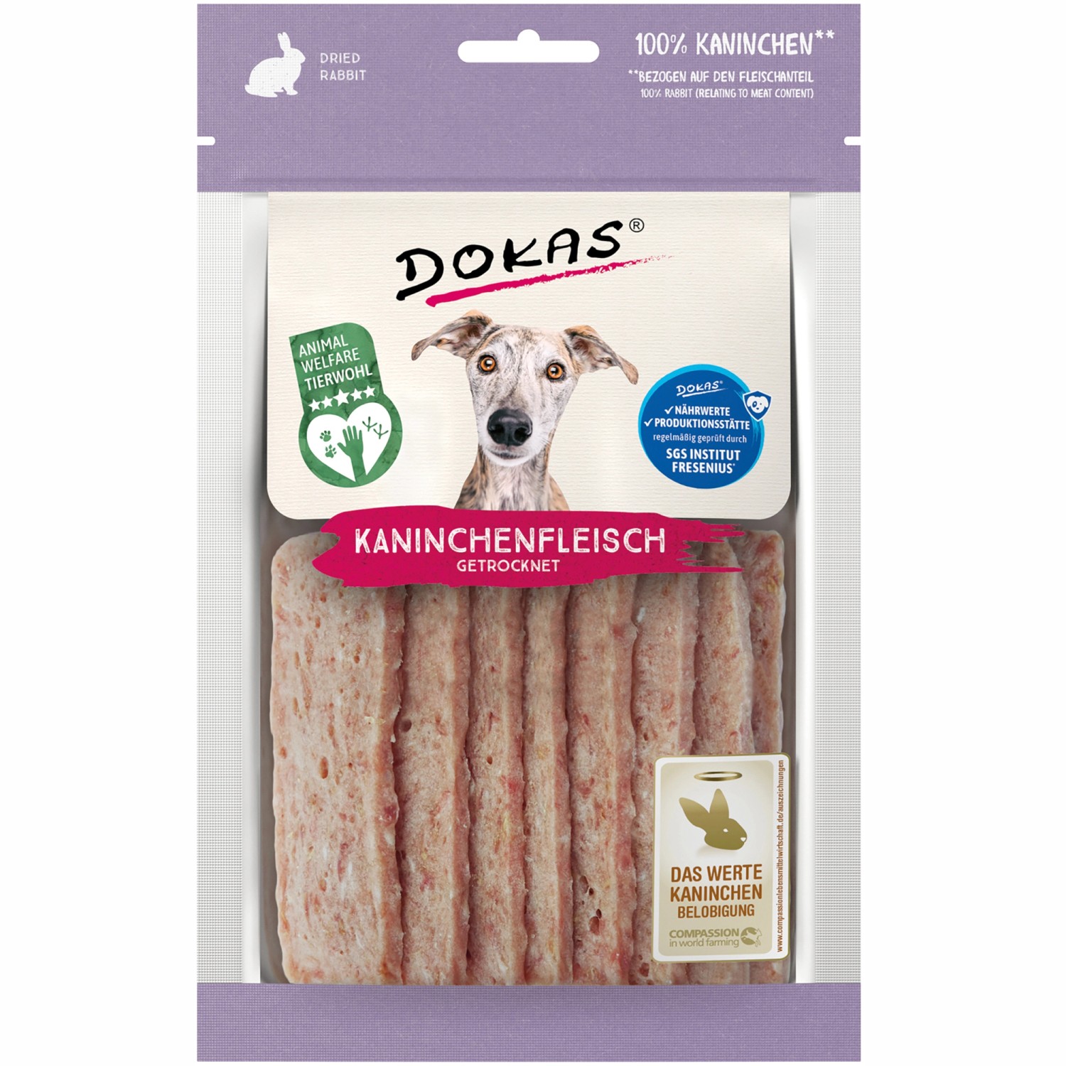 Dokas Kaninchenfleisch Getrocknet 70 g