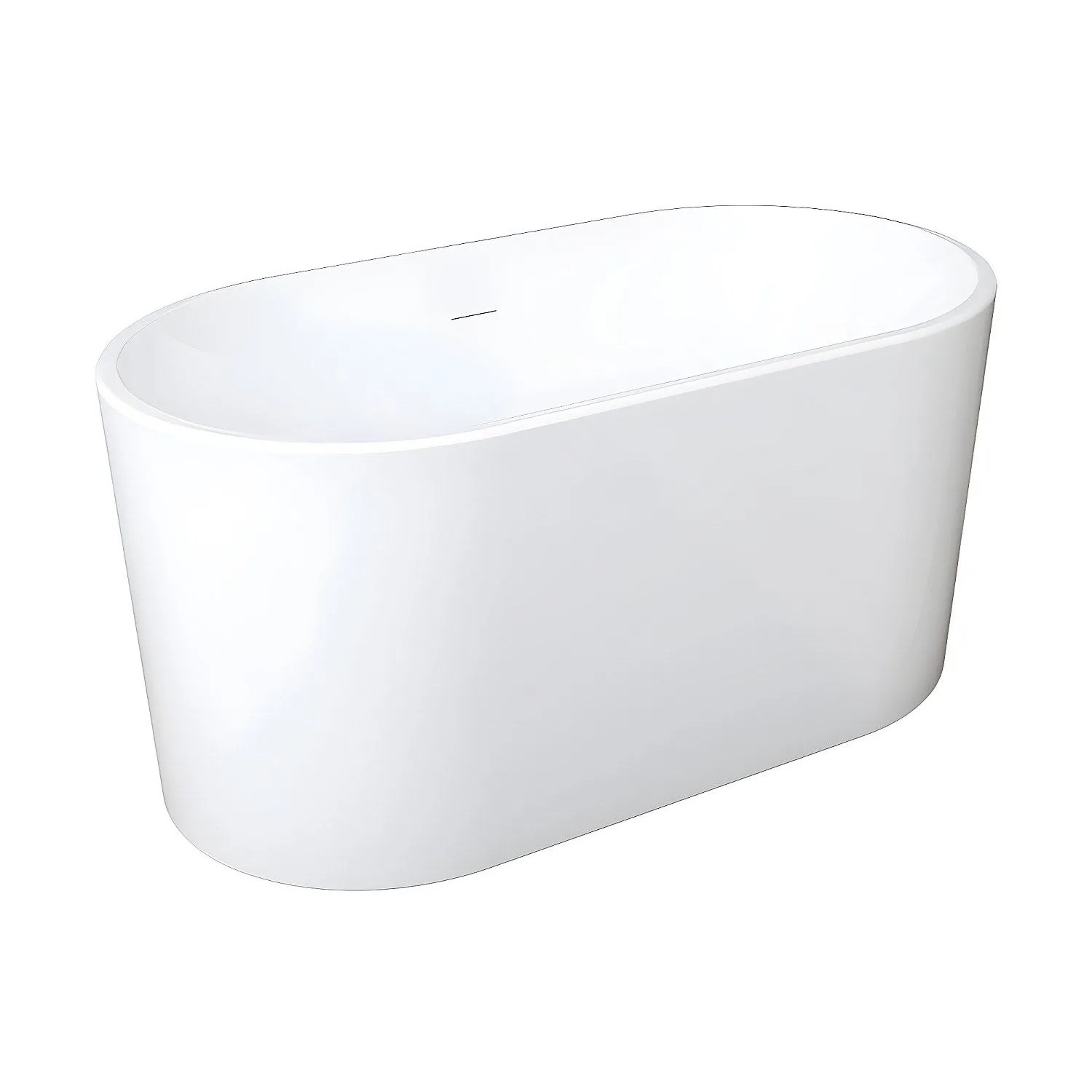 Vente-unique Freistehende Badewanne Apogon Weiß 130 cm