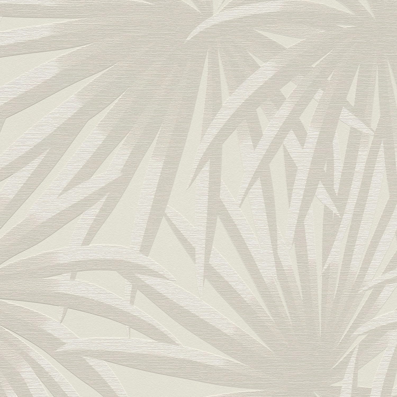 PROFHOME 393381-GU Natur Tapete Floral Matt Creme hell-Grau 0,53 m x 10,05 günstig online kaufen