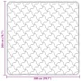 vidaXL Winterbettdecke Creme 200 x 200 cm Mikrofaser und Teddy-Fleece 42026364_10