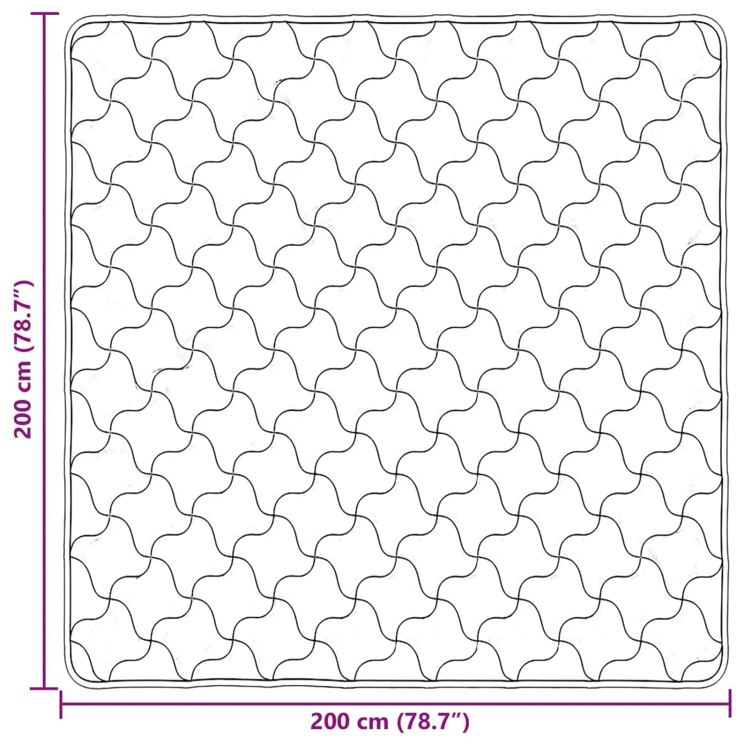 vidaXL Winterbettdecke Creme 200 x 200 cm Mikrofaser und Teddy-Fleece 42026364_10