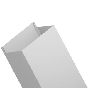 EDO Kabelkanal 120x60 mm Weiß  2 m mit Klappdeckel zur Schraubmontage