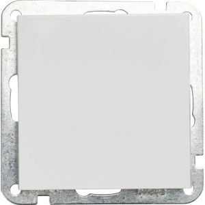 OBI Andromeda Aus-/Wechselschalter, polarweiß, mit Rahmen für die Unterputzmontage.