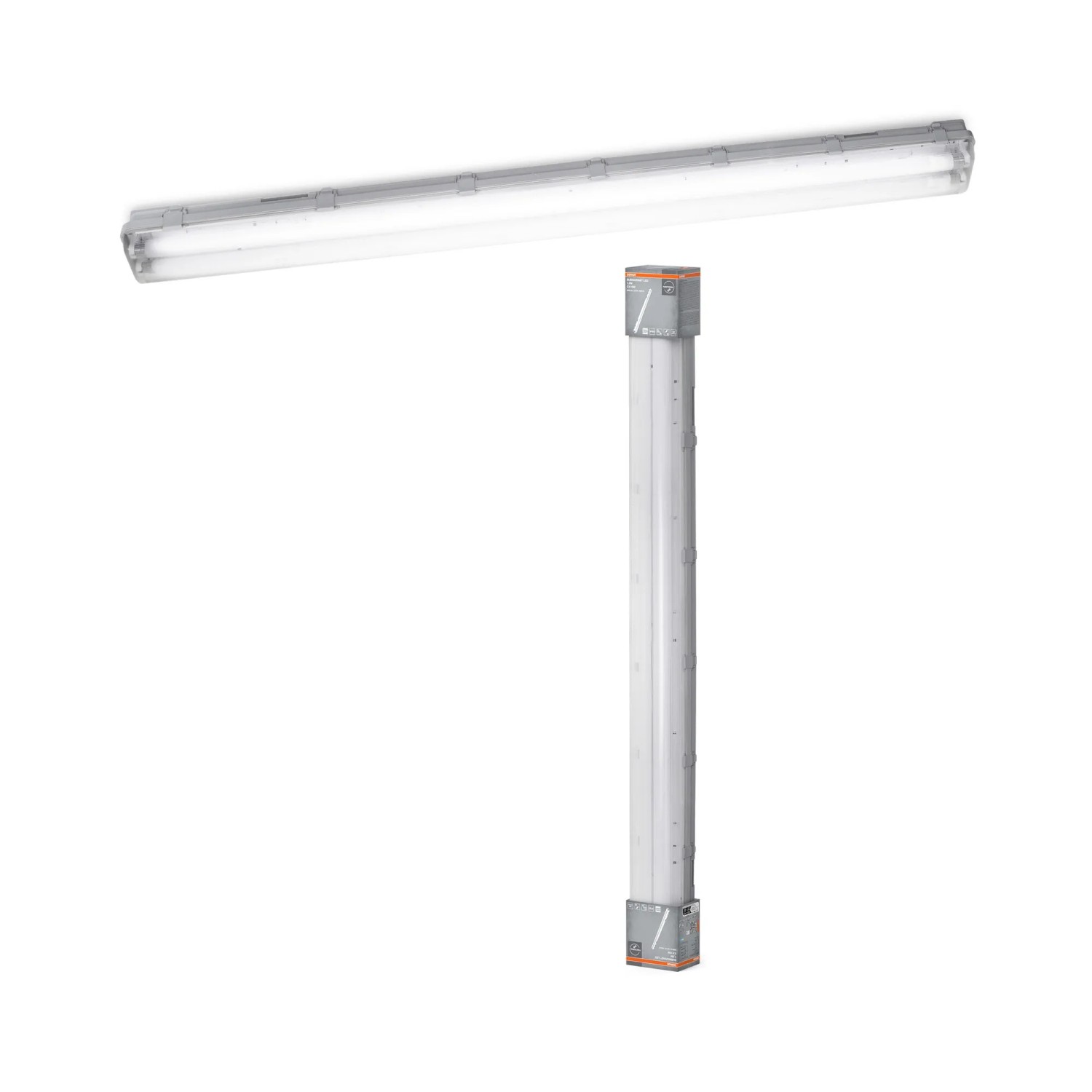 Osram LED-Feuchtraumleuchte Submarine 2 x 15 W 126,1 x 10,5 x 7,5 cm Grau