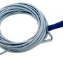 LUX Rohrreinigungsspirale Classic, 10 m lang, mit blauen Griff für Rohre von 30-50 mm Durchmesser.