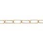 Conacord Ringkette aus Stahl, Ø 2,8 mm, 35 mm, Messingfarben, als Meterware.