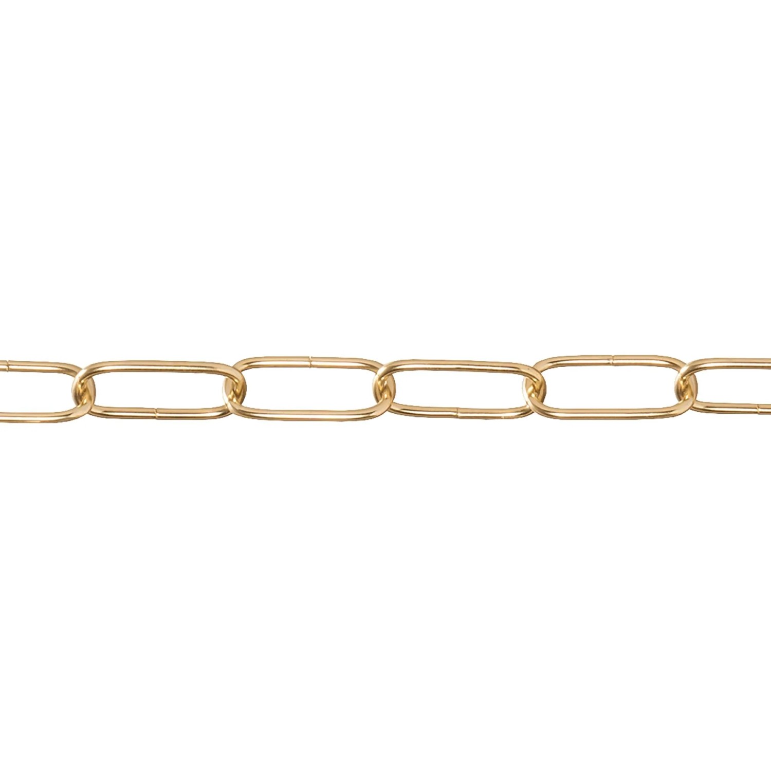 Conacord Ringkette Stahl Ø 2,8 mm x 35 mm Messing Meterware