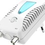 Weißer Hama Antennen-Verstärker BK/CATV 25 dB mit Regler für optimales Eingangssignal.