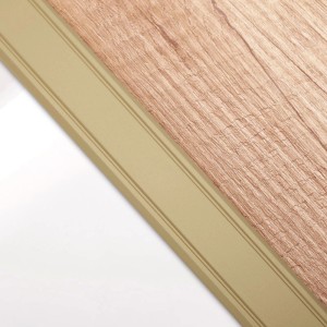 SOTECH Übergangsprofil Cross 1000 x 30 x 2 mm Selbstklebend Aus Aluminium Messing Eloxiert