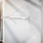 Leifheit Wandwäschetrockner Telegant 81 Protect Plus, ausgeklappt an weißer Wand.