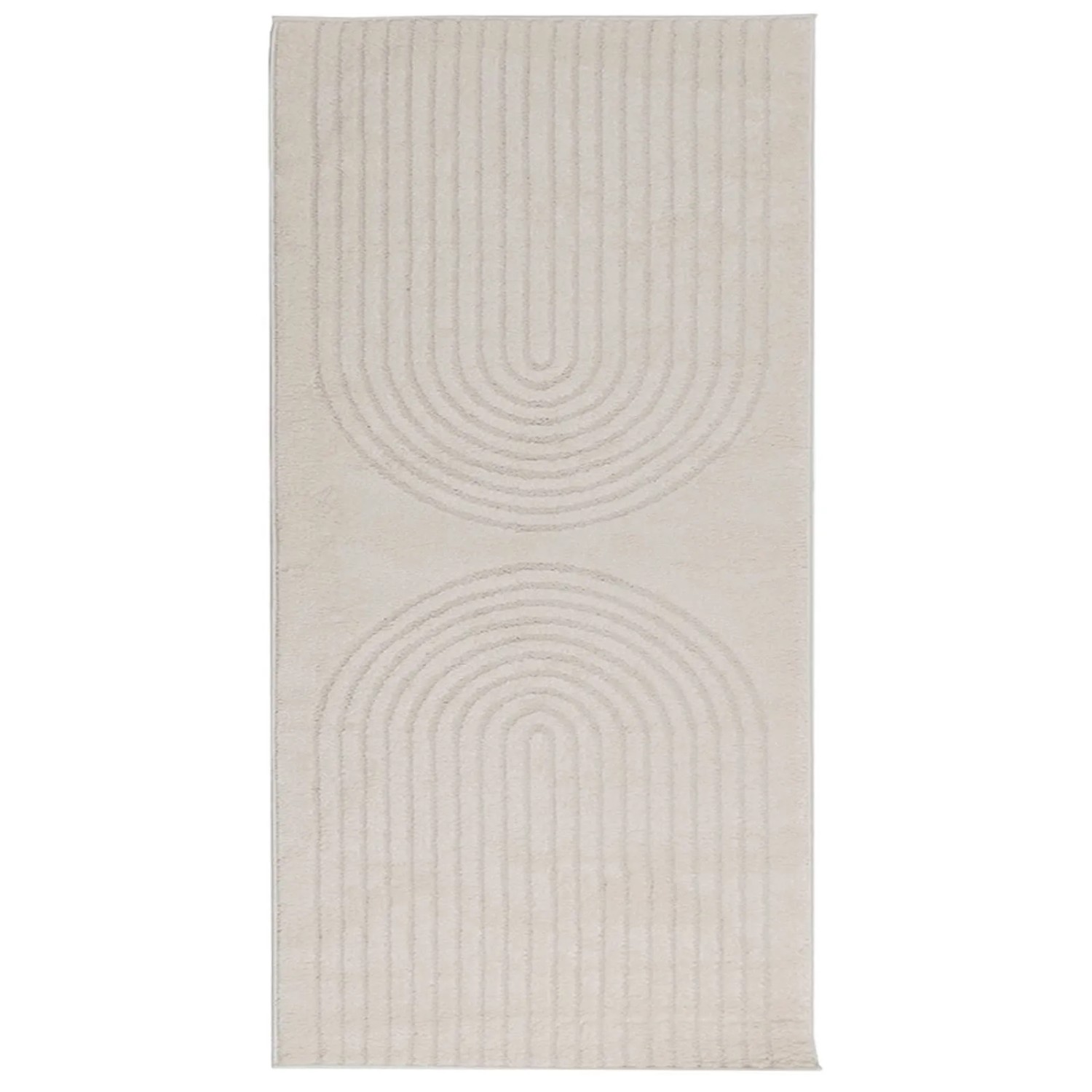 vidaXL Bereichsteppiche Rechtwinklig GALATI Creme 150 x 80 cm 42022791