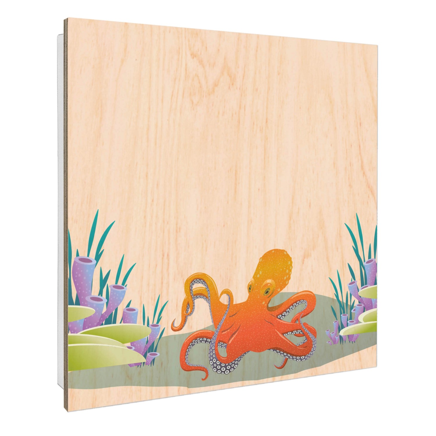 Banjado Schlüsselkasten mit Holzfront 30x30cm Weiß Scharnier Links 50 Haken günstig online kaufen