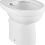 Weißes, spülrandloses baliv Stand WC Glasgow Tiefspüler aus Keramik.