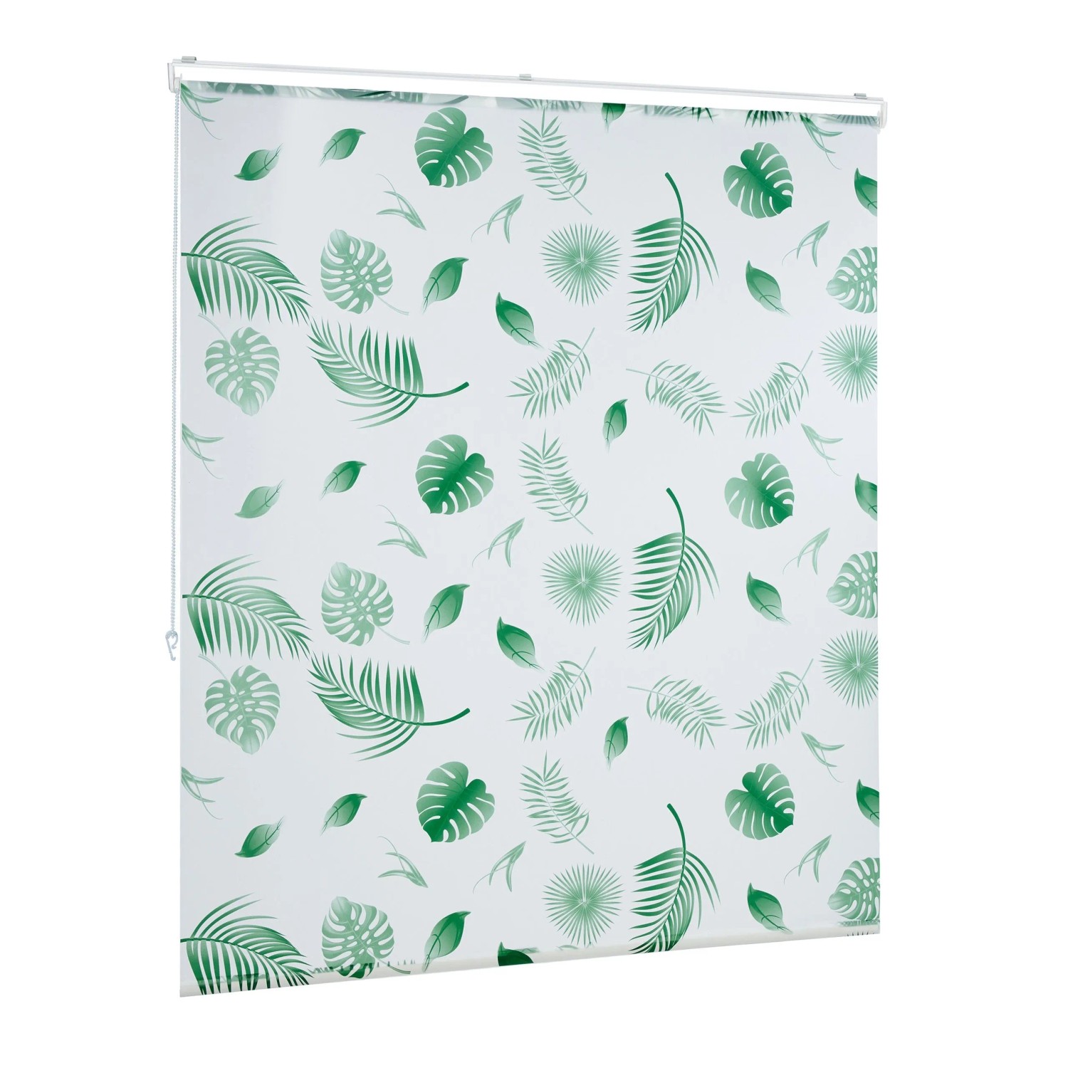 Relaxdays Duschrollo Kunststoff Aluminium Weiß Wasserabweisend 140 cm x 240 cm