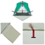 vidaXL Strandzelt für 4 Personen in Seegrün, wasserdicht und mit Quick-Release-System.