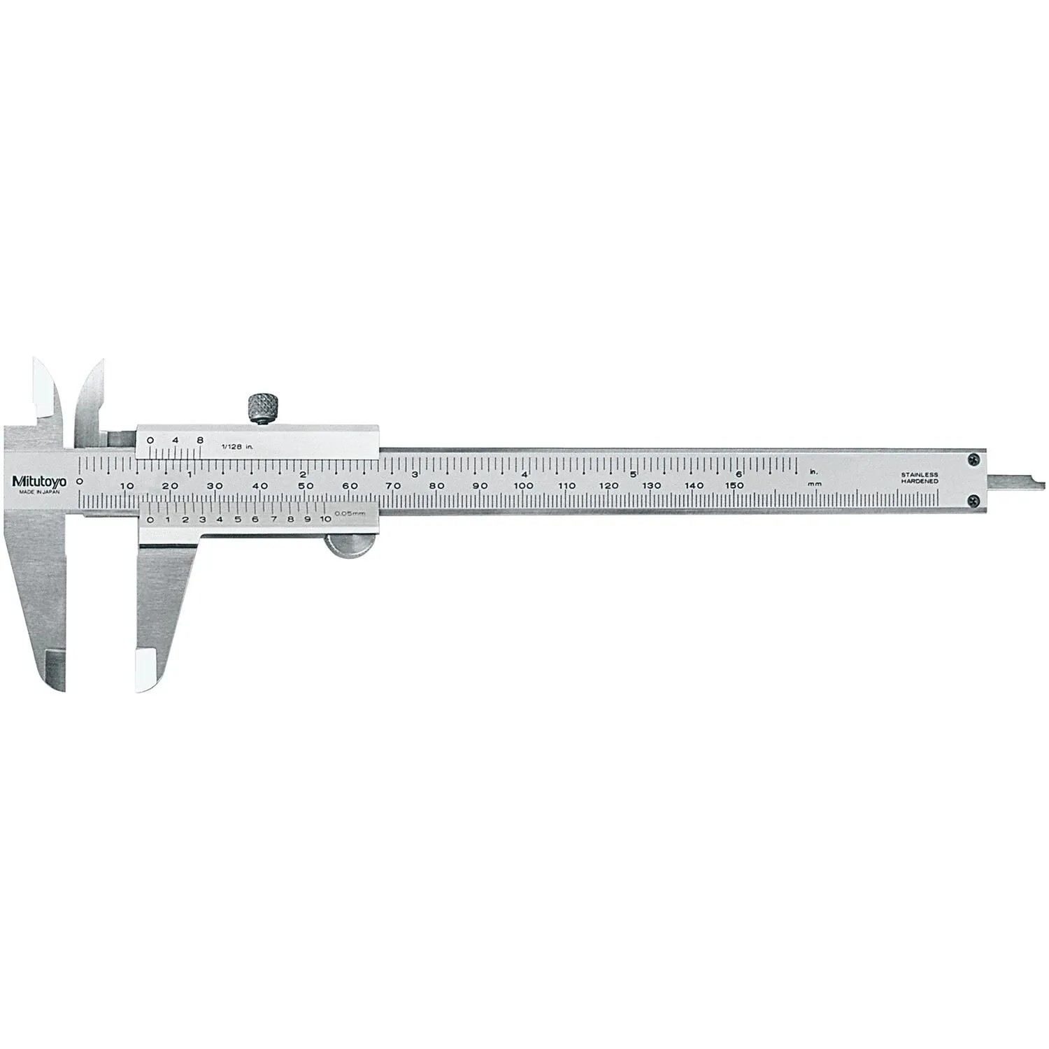 Mitutoyo Messschieber Analog 530-104 0-150mm 0,05mm & 1/128 Zoll mit Feststellschraube