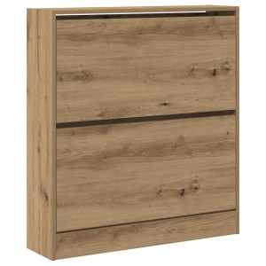 vidaXL Schuhschrank Räuchereiche 80 x 21 x 87,5 cm Holzwerkstoff 862215