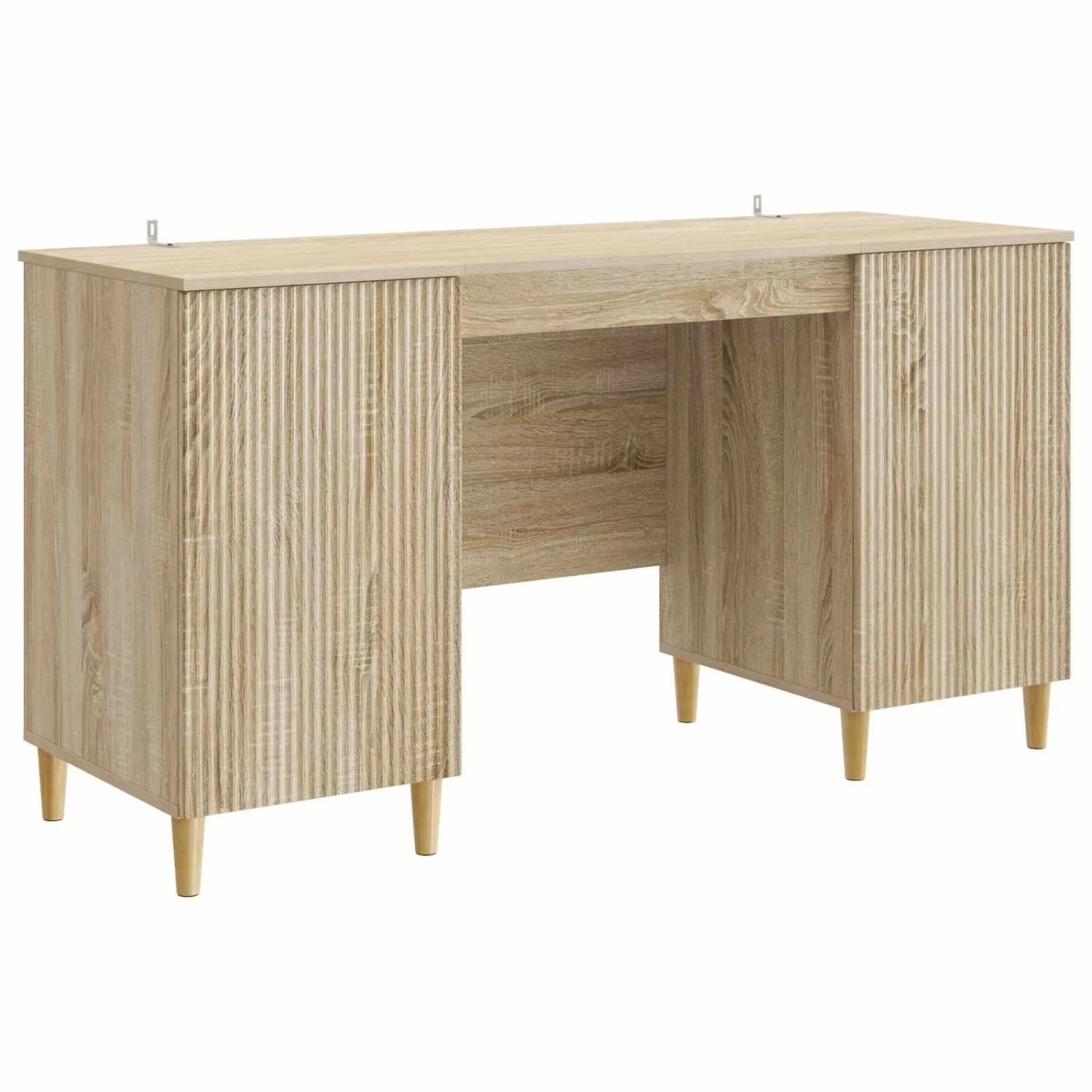 vidaXL Schreibtisch Sonoma-Eiche 142,5 x 50 x 75 cm Holzwerkstoff 3414596