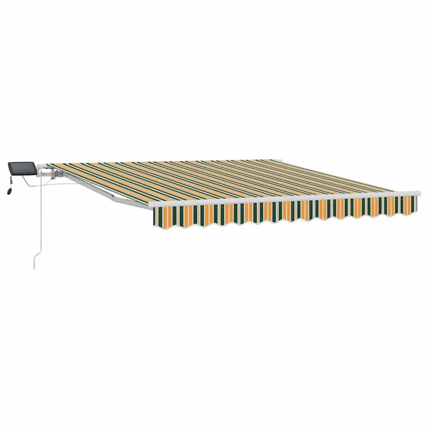 vidaXL Einziehbare Markise Grün und Gelb 300 x 250 cm Stoff und Stahl 33301 günstig online kaufen