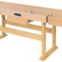 Küpper Profi-Hobelbank P1 aus Buchenholz mit Schublade und zwei Spannzangen.