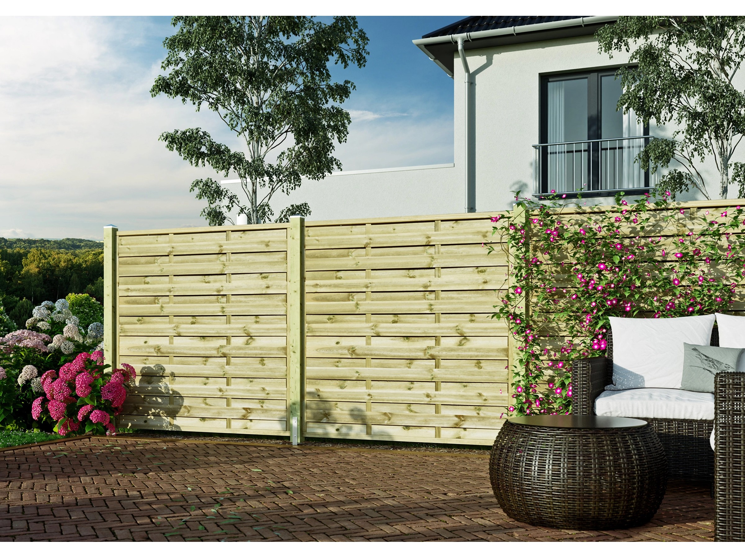IDMarket Sichtschutz 1,5 X 10 M – Blickdicht, 400 G/m², Grün | Für Garten, Terrasse & Balkon
