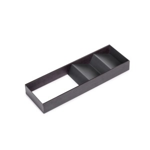 Emuca Schubladenorganisator Orderbox 150x470mm Stahl und Holz Anthrazitgrau