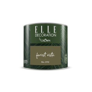 ELLE DECORATION Forest Vista No. 392, matte grüne Wandfarbe im Farbdose.