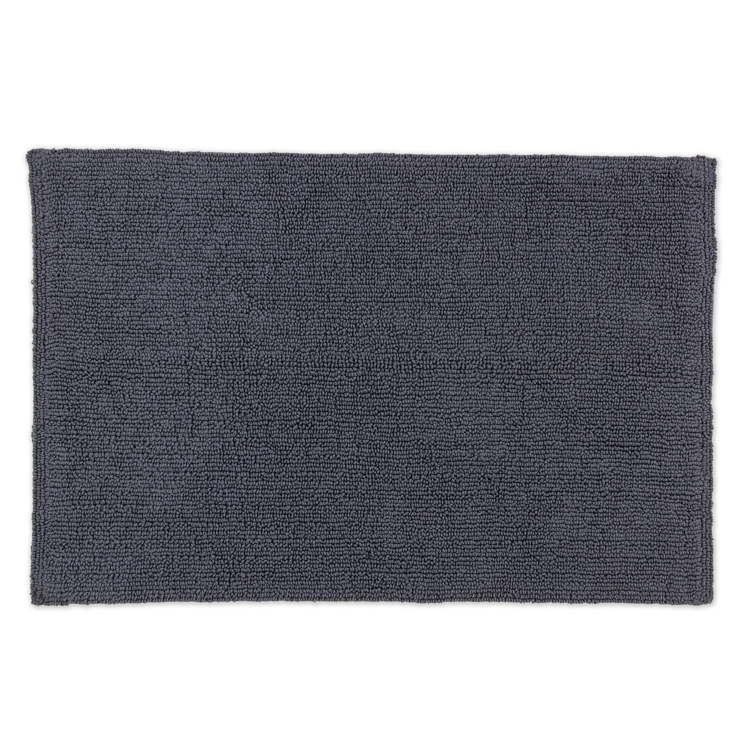 Schöner Wohnen Badteppich Bahamas, 67x110 cm, Uni Anthrazit. Weicher Badvorleger für jedes Badezimmer.
