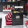 HOMCOM Werkzeugkasten, rot, mit 6 Schubladen und Topcase für Werkzeug-Sets.