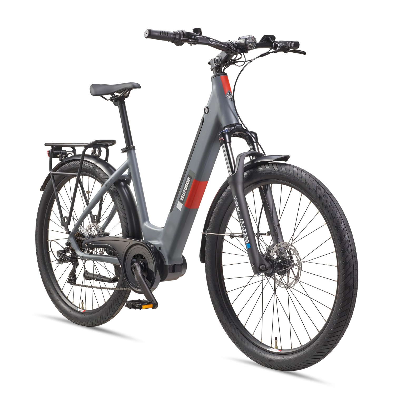 Telefunken SUV E-Bike 27,5 Zoll Mittelmotor 7-Gang Kettenschaltung 468Wh Akku SUV500