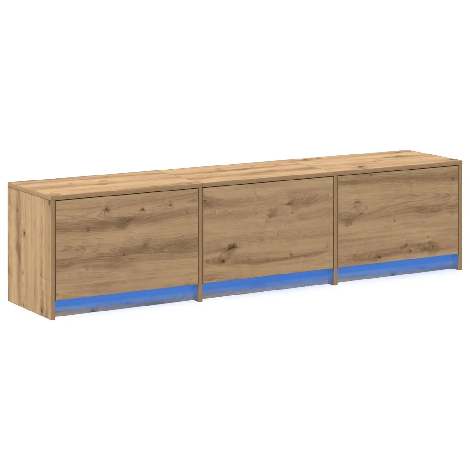 vidaXL TV-Schränk mit LED Artisan-Eiche 165 x 34 x 40 cm Holzwerkstoff 8006551