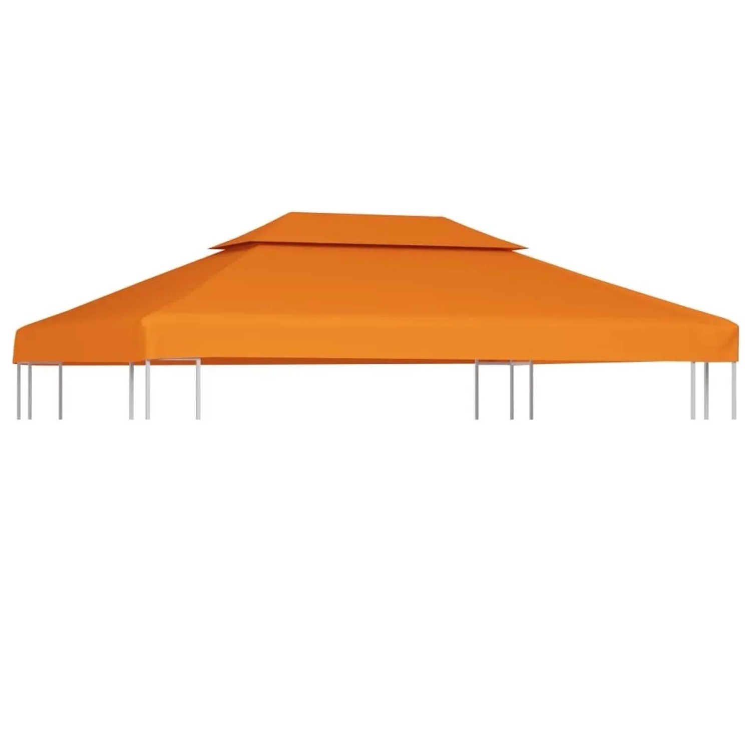 vidaXL Pavillon-Ersatzdach 310 g/m² Orange 3x4 m 40883