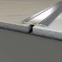 Selbstklebendes Übergangsprofil in Silber (38mm) für Laminat & Parkett, 1000mm Länge.