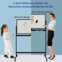Costway Mobiles Whiteboard mit Ständer, höhenverstellbar für Kinder und Erwachsene, 120x60 cm.