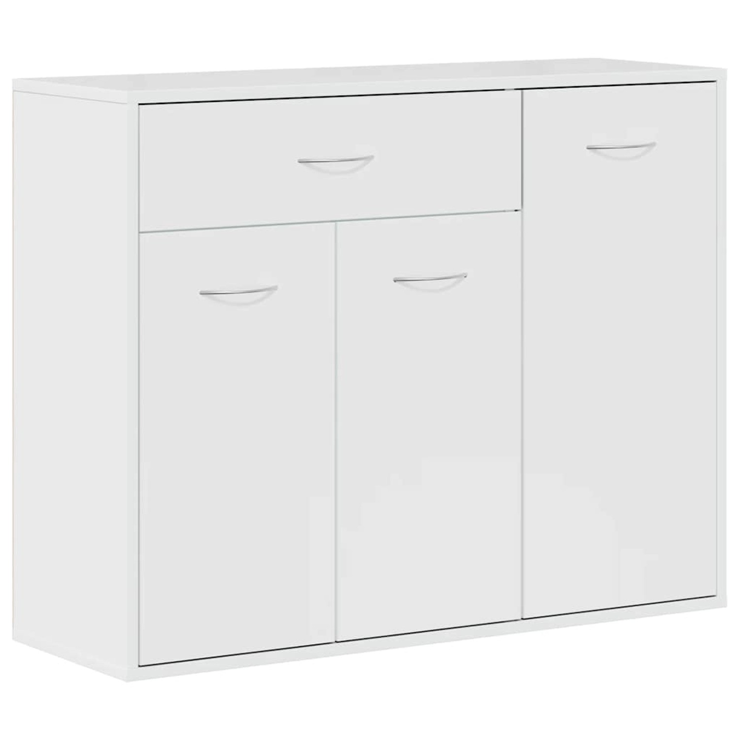 vidaXL Sideboard Hochglanz-Weiß 88x30x70 cm Holzwerkstoff 800681