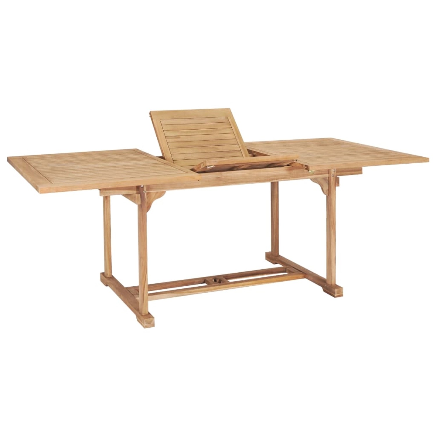 vidaXL Garten-Ausziehtisch 150-200x100x75 cm Massivholz Teak 44674 günstig online kaufen