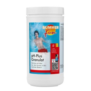 Summer Fun pH-Plus Granulat, 1,2 kg, zur Anhebung des pH-Werts im Pool.