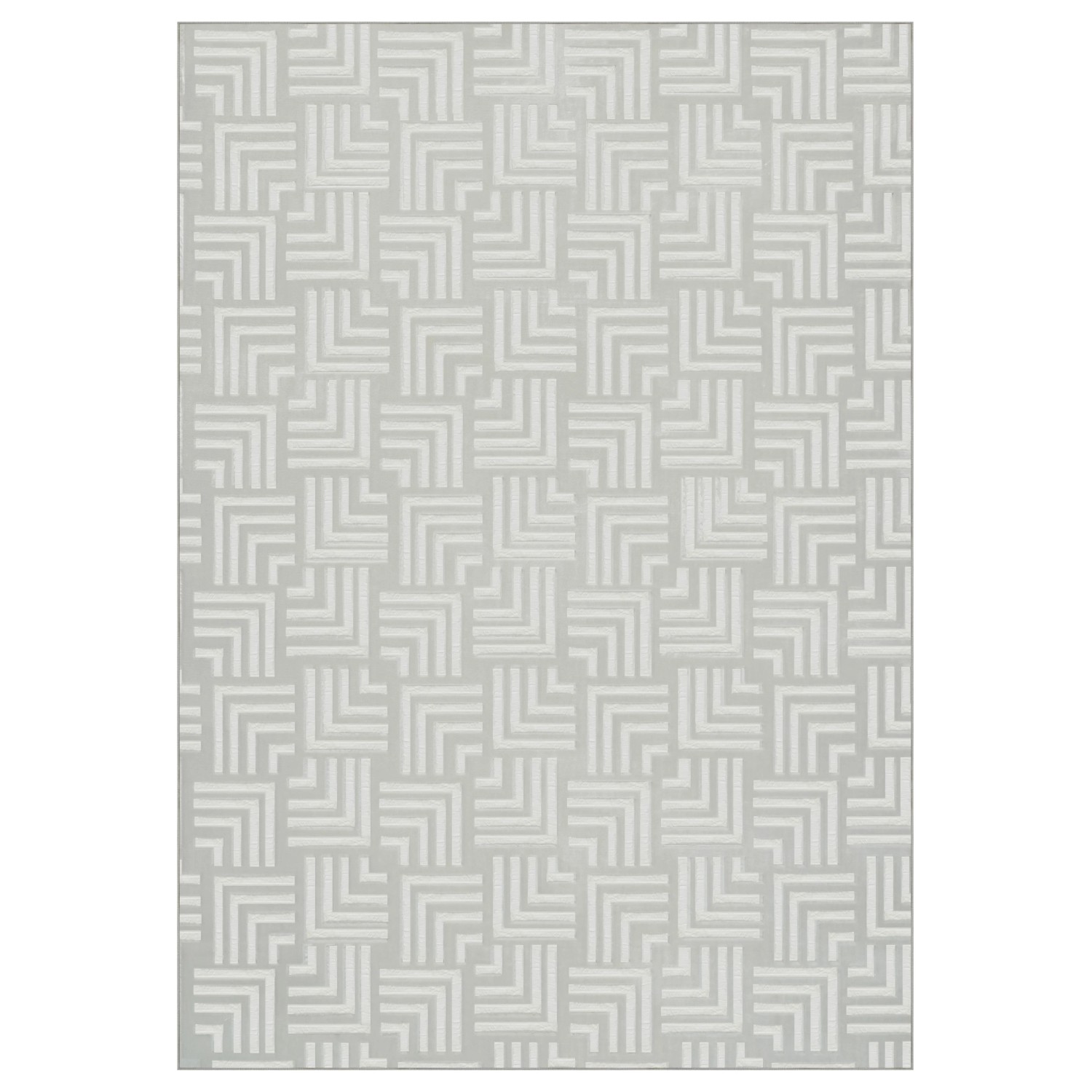 MeGusta Teppich Calma 325 Weiß 160x220 cm  Pflegeleicht  Modern