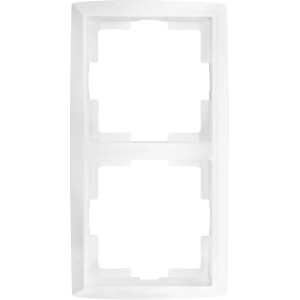 Annica Abdeckrahmen 2-fach, weiß, für Schalter und Steckdosen