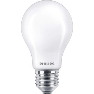 Philips LED-Lampe E27 in Glühlampenform, 10,5W, 1521lm, 10,4x6cm. Weißes, nicht dimmbares Leuchtmittel.