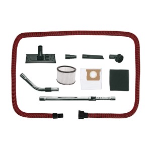 Zubehör für Einhell TE-VC 2230 SACL Nass-Trockensauger: Düsen, Filter, Schlauch und Teleskoprohr.