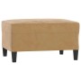 Brauner vidaXL Fußhocker (70x55x41 cm) aus Samt, ideal als bequeme Fußablage oder Sitzgelegenheit.