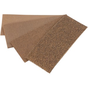 LUX Schleifstreifen-Set, 20-teilig, für Schwingschleifer, verschiedene Körnungen.