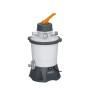 Bestway Flowclear Sandfilteranlage, 3.028 l/h, zur Poolreinigung mit Manometer und 6-Wege-Ventil.