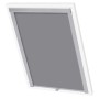 Graues vidaXL Verdunklungsrollo SK08 für Velux Fenster, geeignet für Dachfenster.