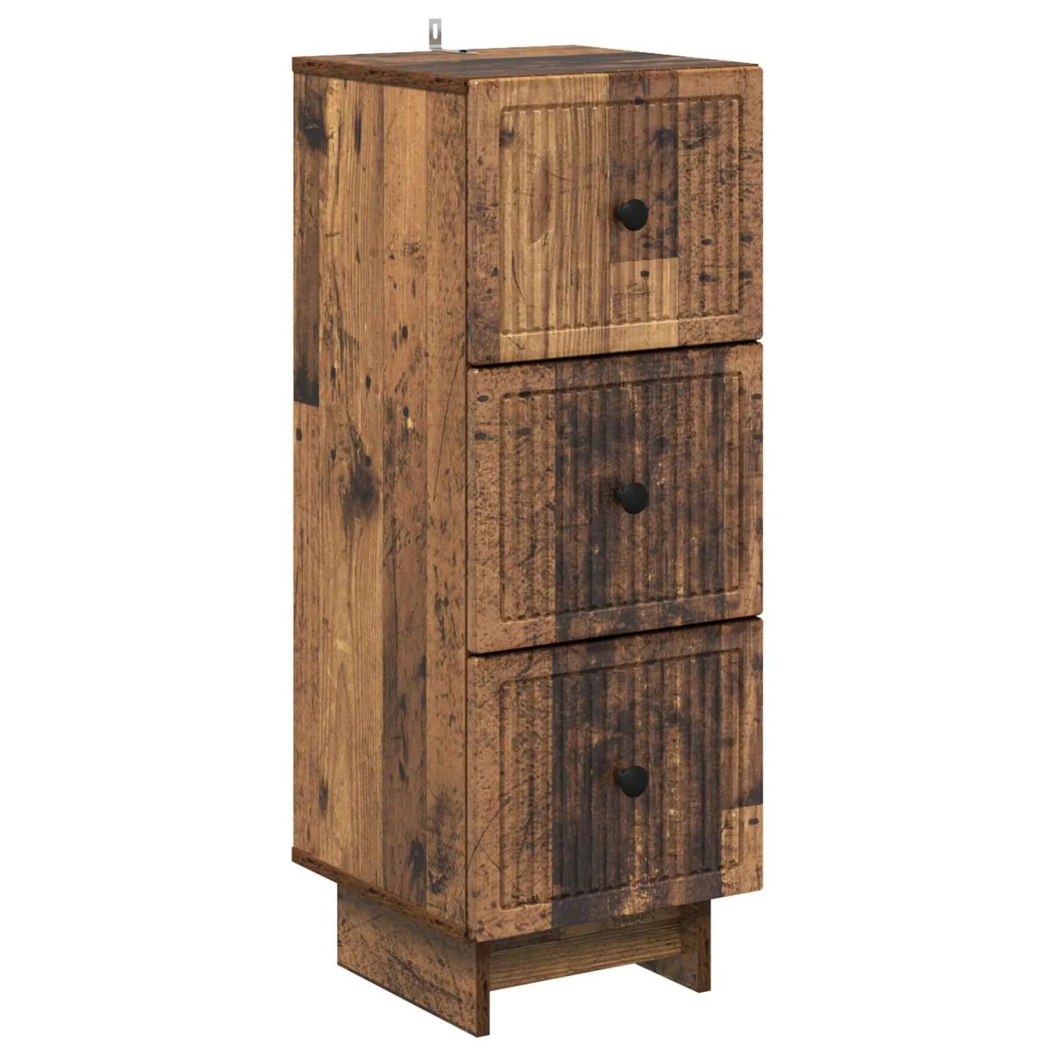 vidaXL Schubladenschrank Altholz 33 x 34,5 x 90 cm Holzwerkstoff 893933