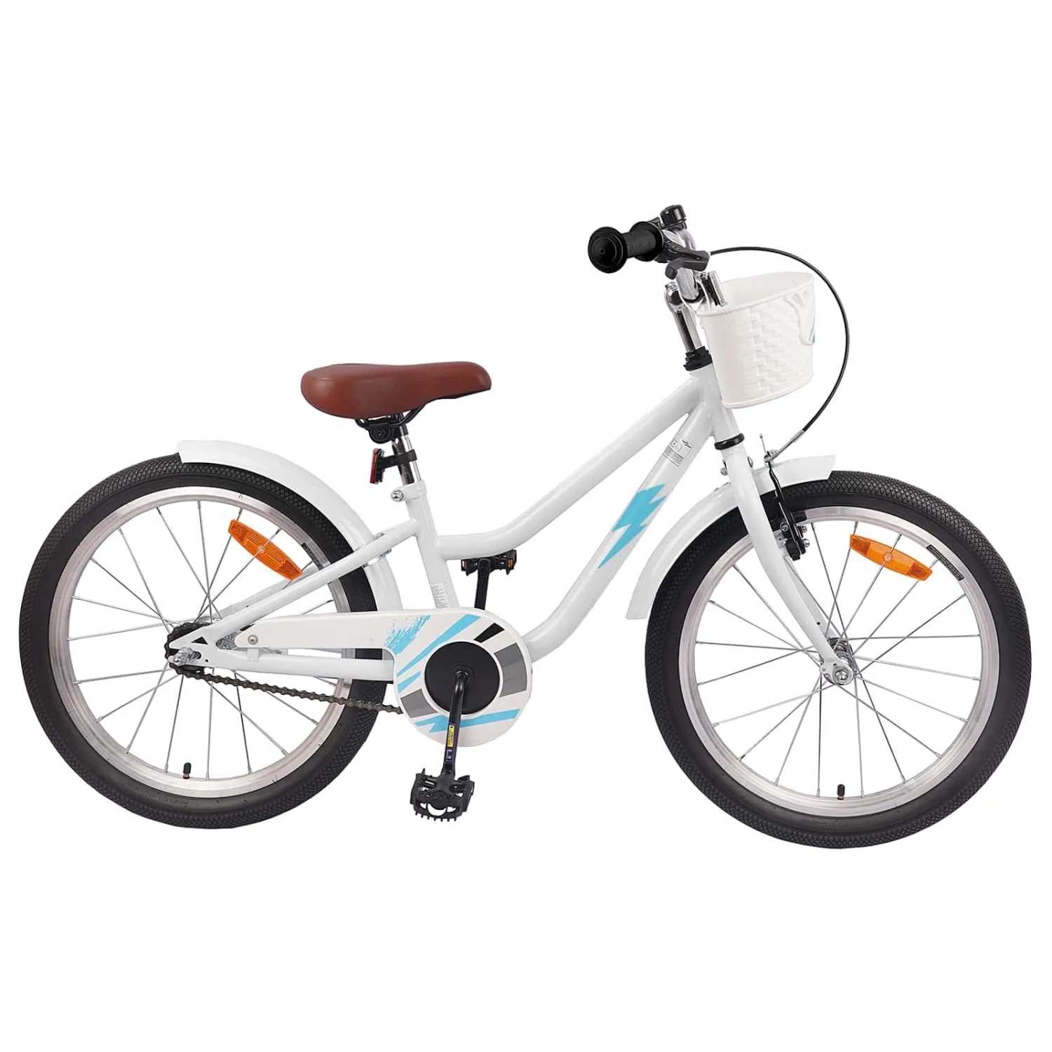 vidaXL Kinderfahrrad 20 Zoll für 6-11 Jahre Alt Weiß 42009591