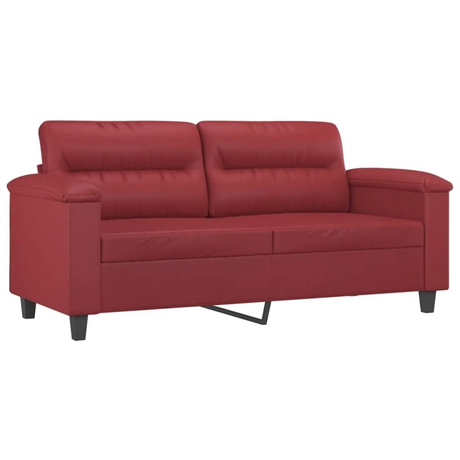 vidaXL 2-Sitzer-Sofa Weinrot 140 cm Kunstleder 359586 günstig online kaufen